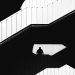 Black and white silhouette of a person on stairs in İstanbul, Türkiye capturing urban architecture.